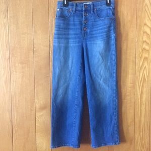 Madewell Slim Wide Leg Crop Jeans